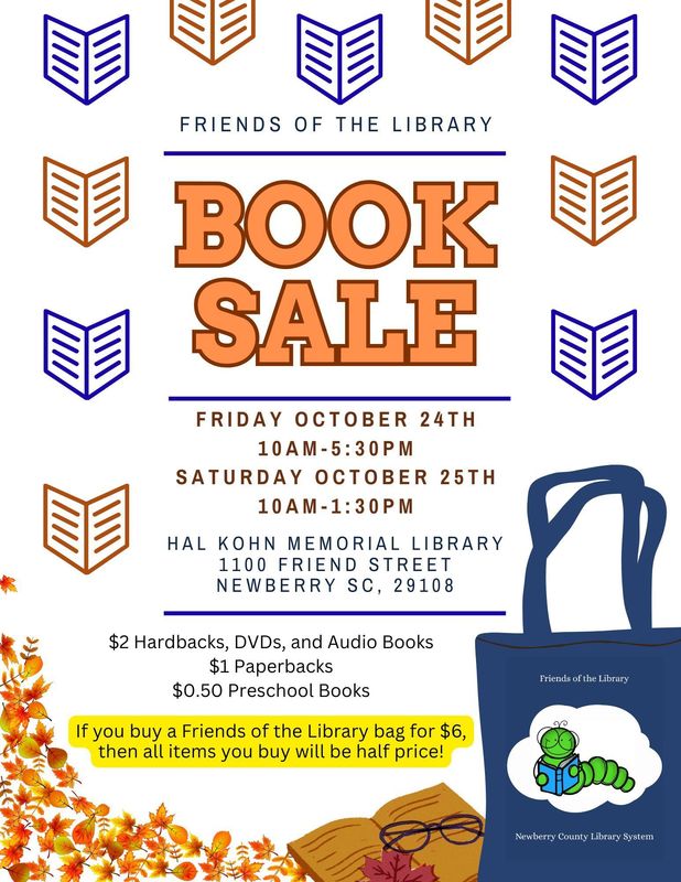 book sale flyer