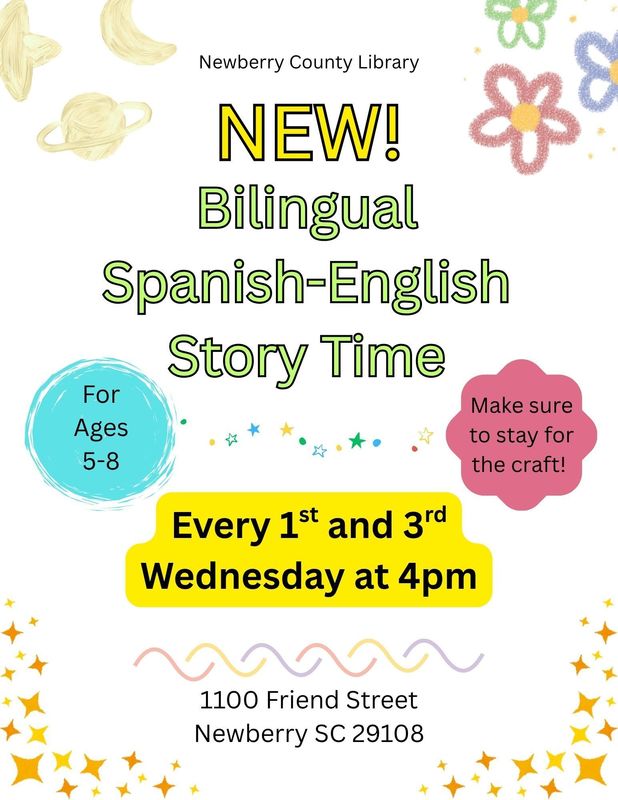 bilingual storytime flyer