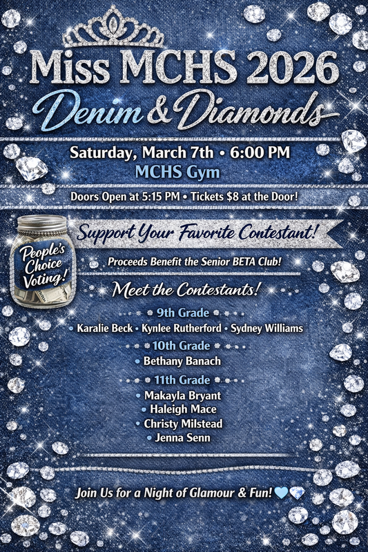 Miss MCHS Pageant flyer