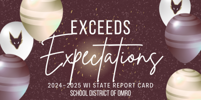 Graphic celebrating school report card release.