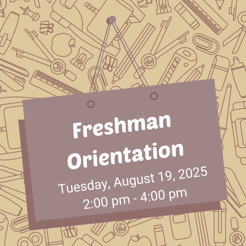 Graphic with Info about Freshman Orientation