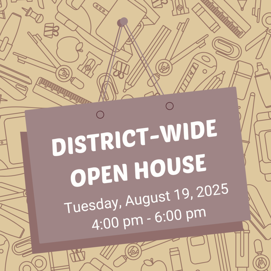 Graphic with Info about Open House