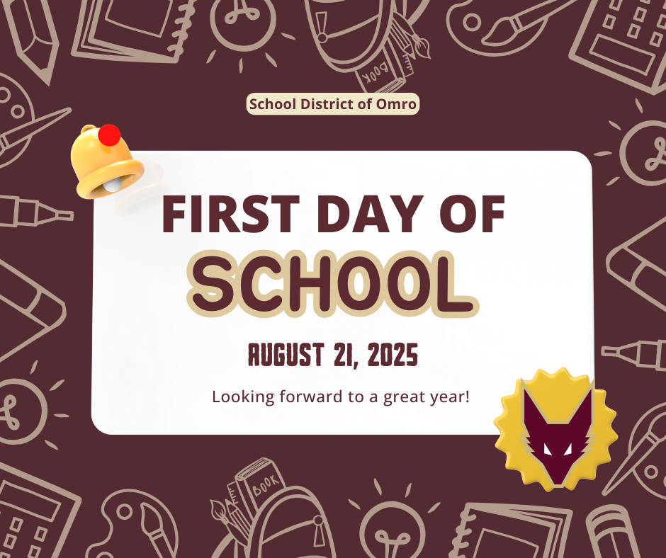 First Day of School graphic