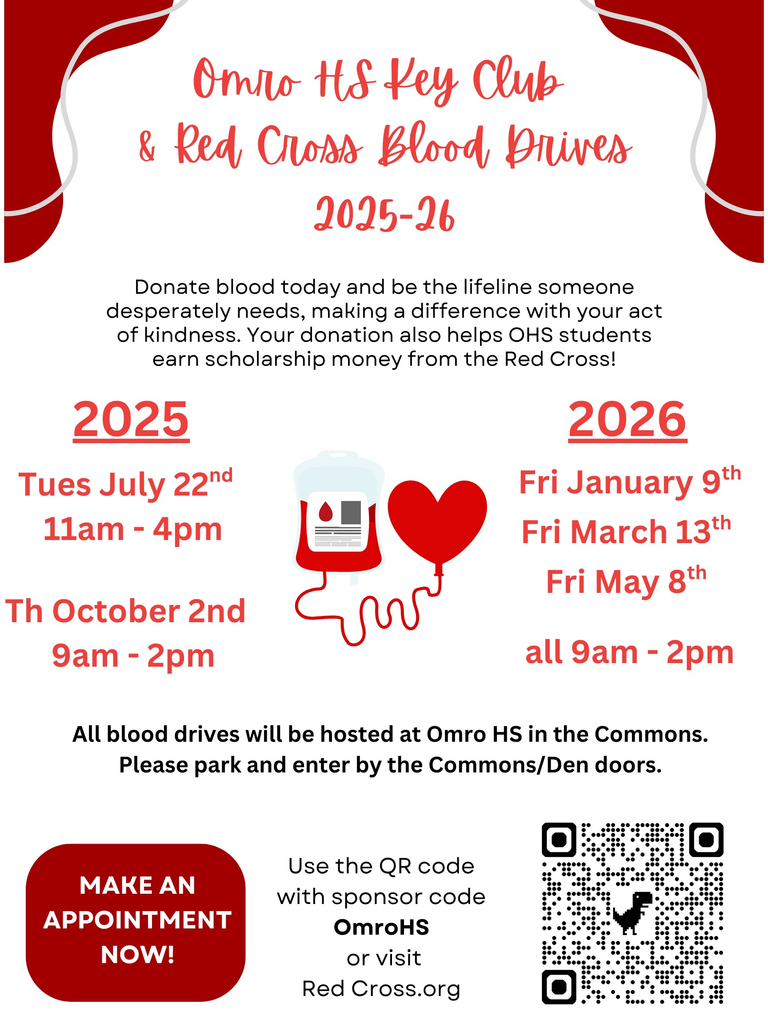 Flyer for a Blood Drive