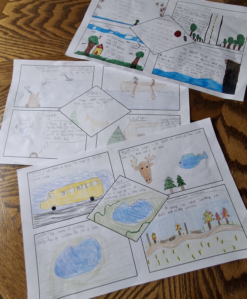 Examples of student work.