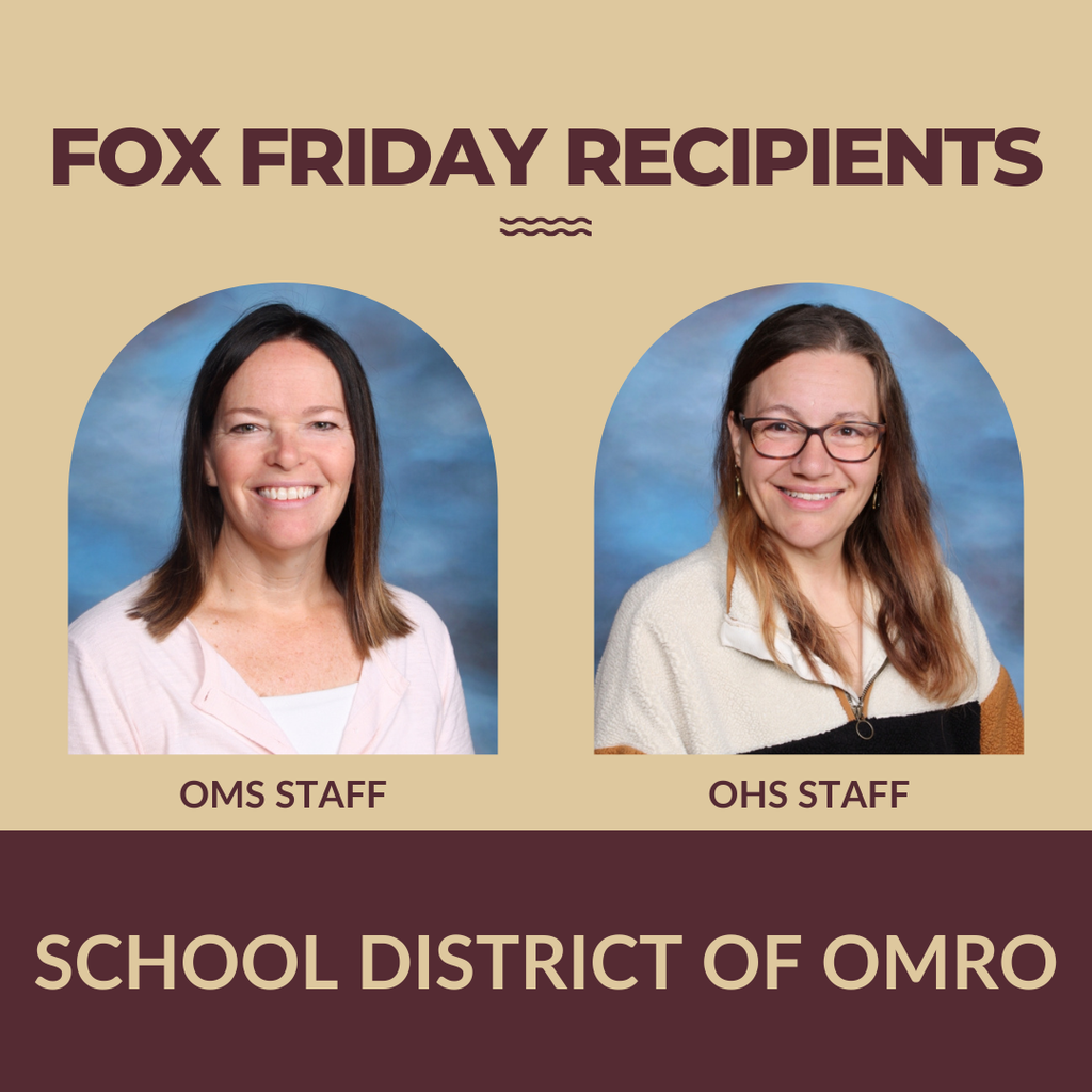 Individual pictures of two staff Fox Friday winners.