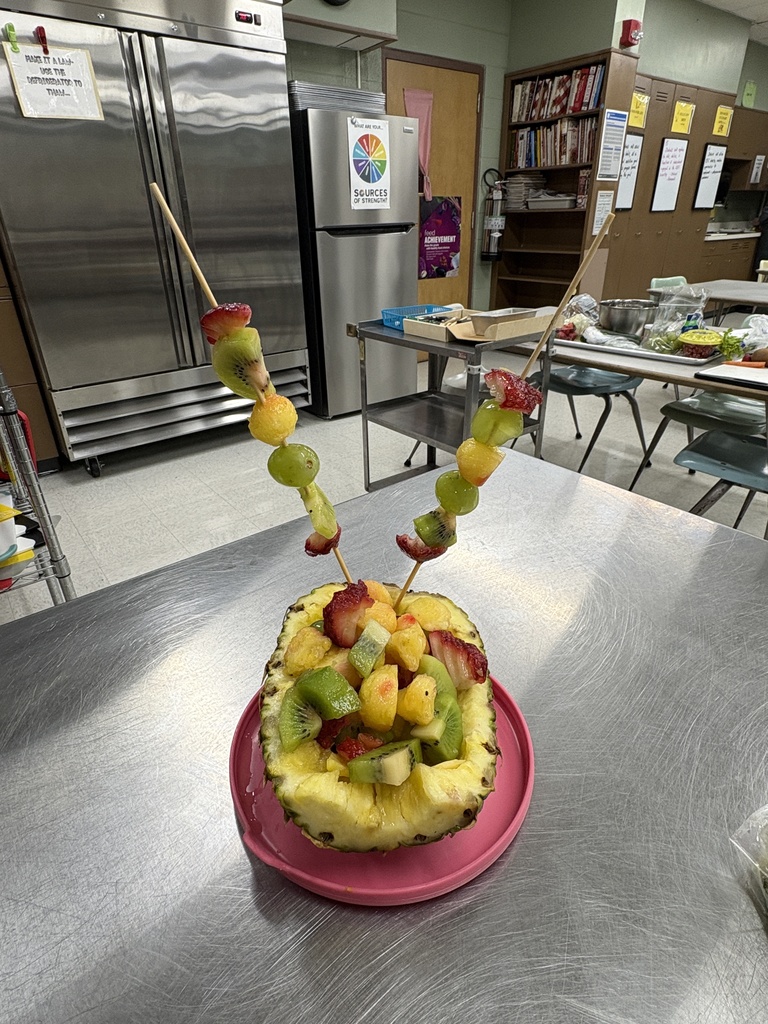 Decorative fruit garnish.