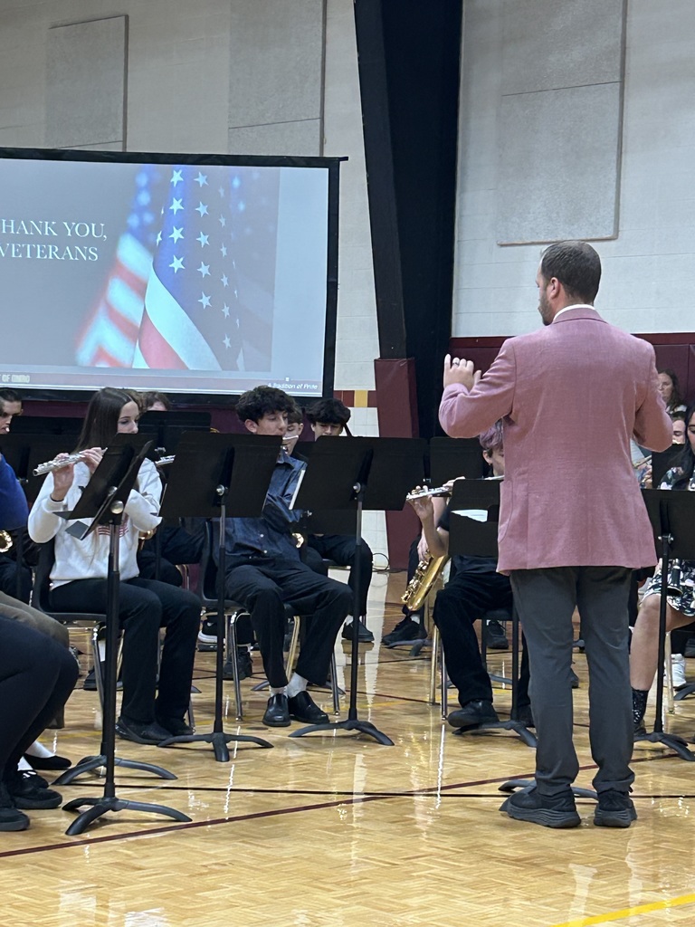 High school band playing