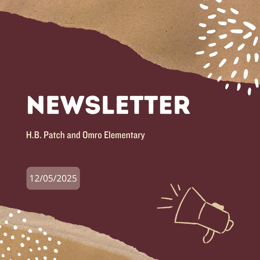 Graphic with a megaphone and the words “Newsletter” and the date