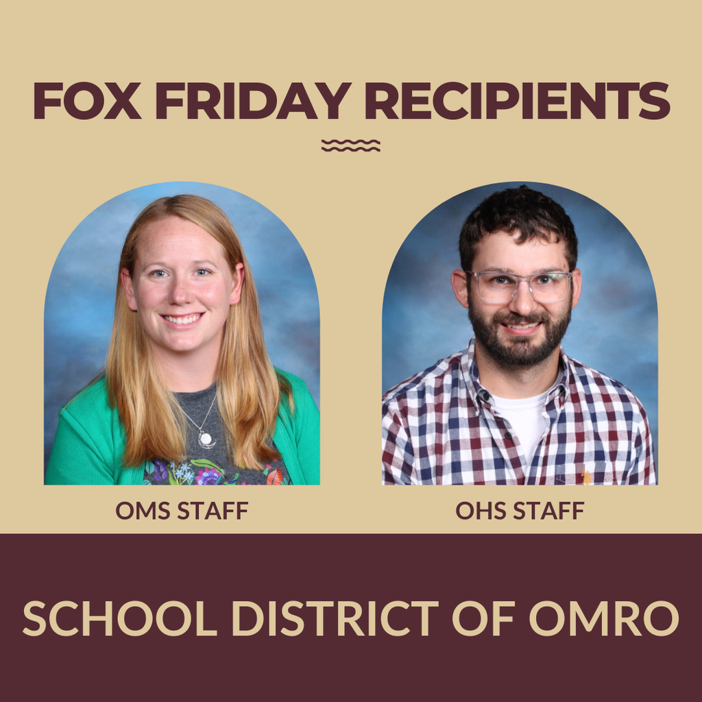 Individual pictures of two staff Fox Friday winners.