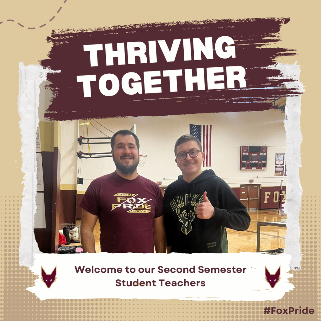 Thriving Together Thursday graphic with an image of a cooperating teacher and student teacher posing together.