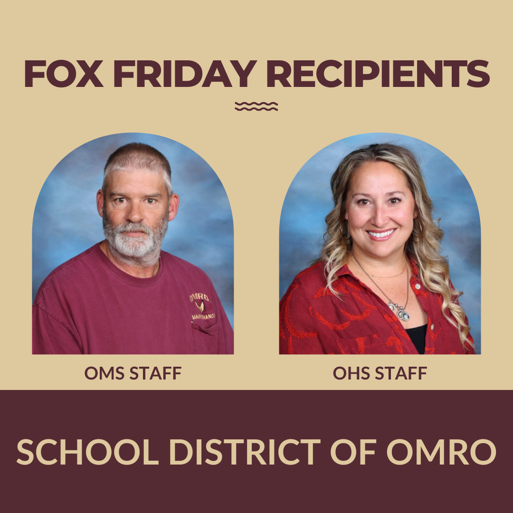 Individual pictures of two staff Fox Friday winners.