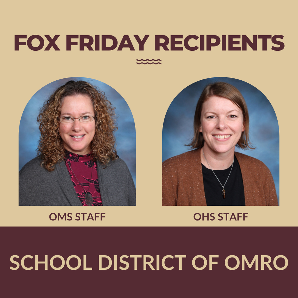 Individual pictures of two staff Fox Friday winners.