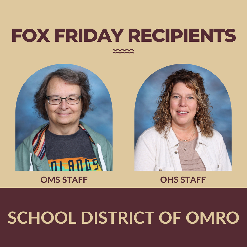 Individual pictures of two staff Fox Friday winners.