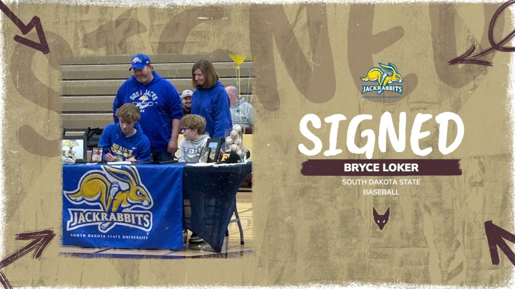 Graphic of a high school student signing a letter of intent.