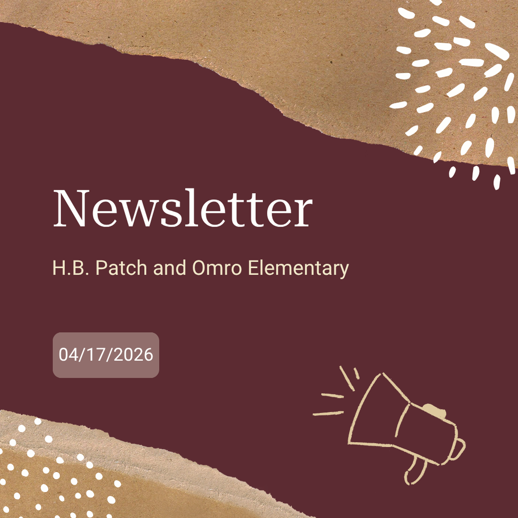 Graphic with a megaphone and the words “Newsletter” and the date
