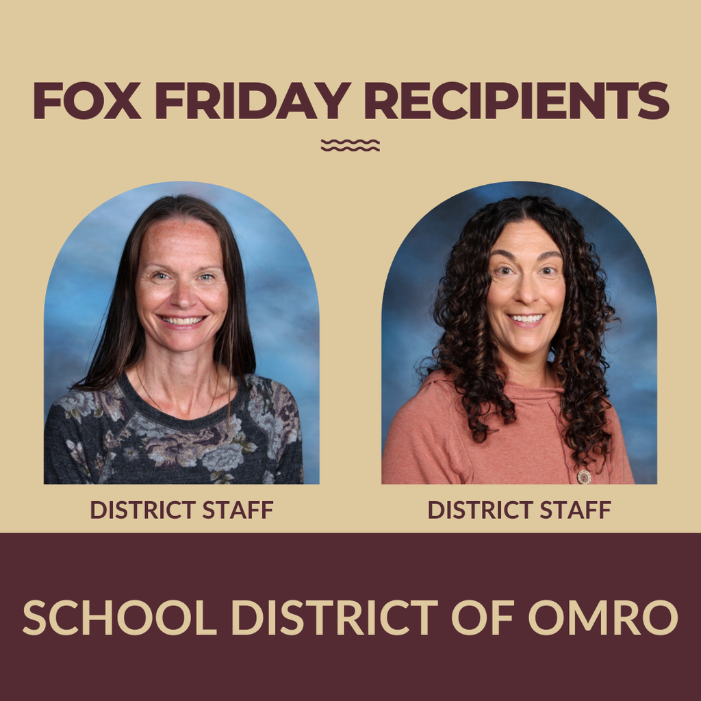 Individual pictures of two staff Fox Friday winners.