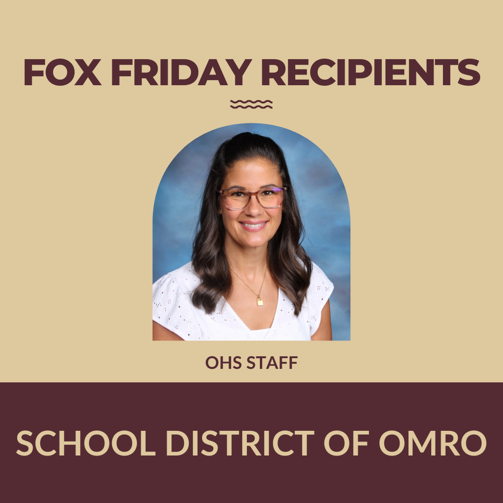 Individual picture of one staff Fox Friday winners.