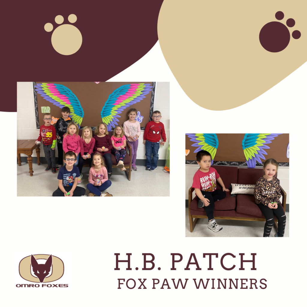 2 pictures with multiple early elementary students smiling in front of a butterfly wing backdrop