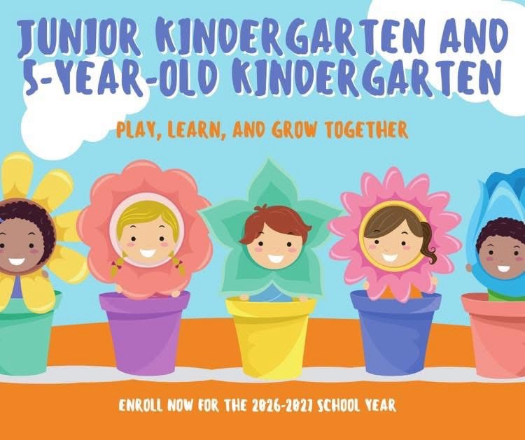register for junior kindergarten and kindergarten. 