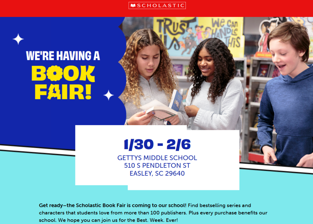 Book Fair is Jan. 30-Feb.6