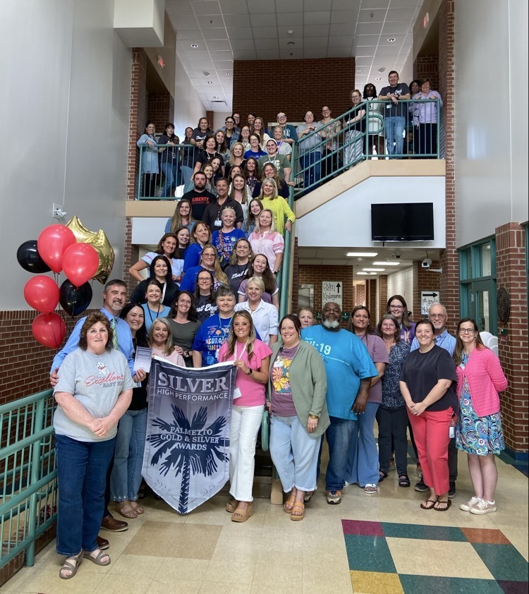 The East End Staff accepted the Palmetto Silver Award