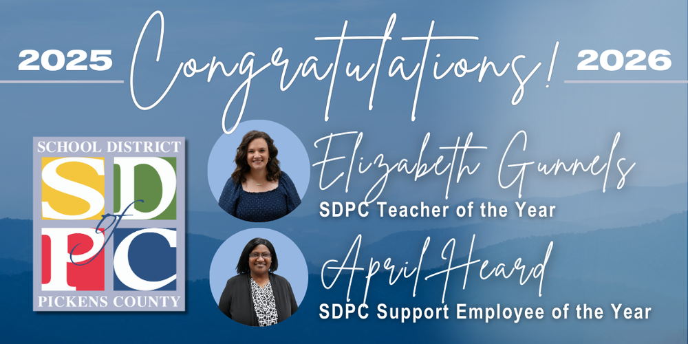 District Teacher of the Year and Support Employee of the Year announcement