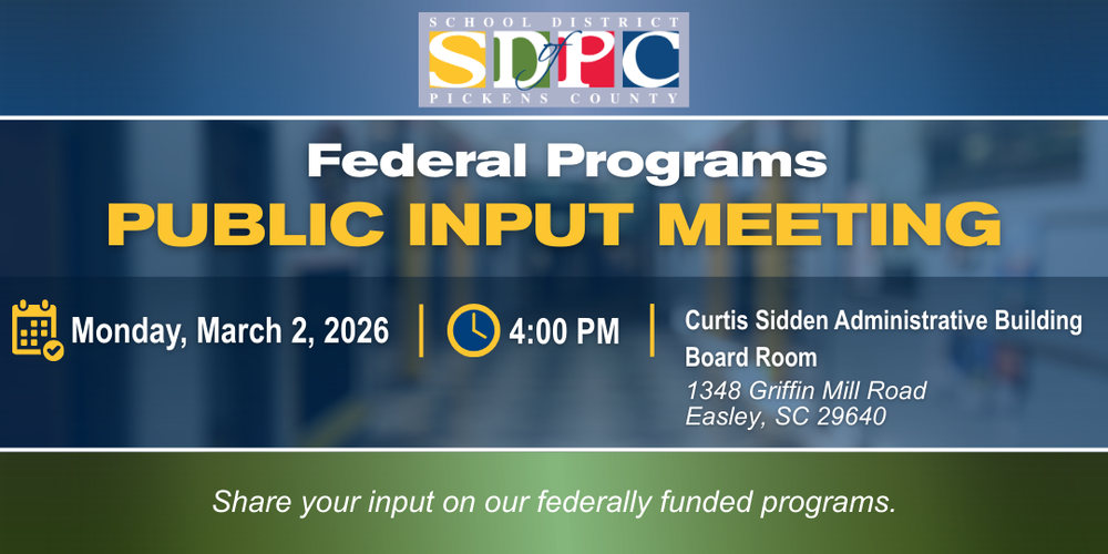 Federal Program Meeting 3/2/26 4:00pm