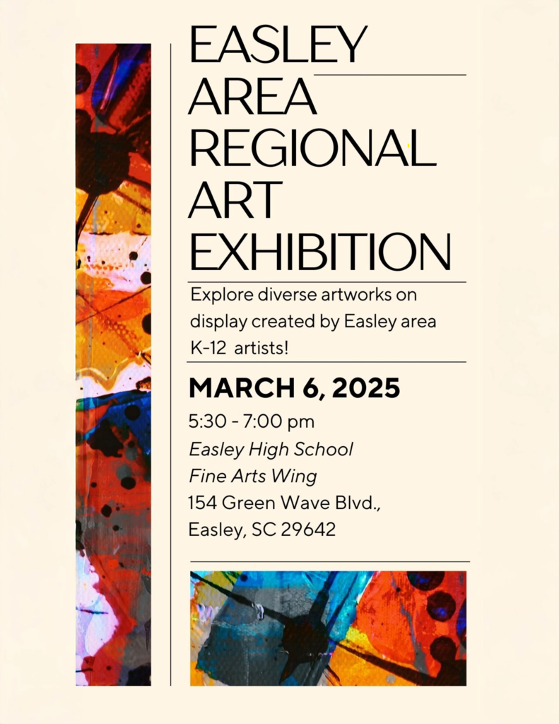Easley Area Regional Art Exhibition Infographic