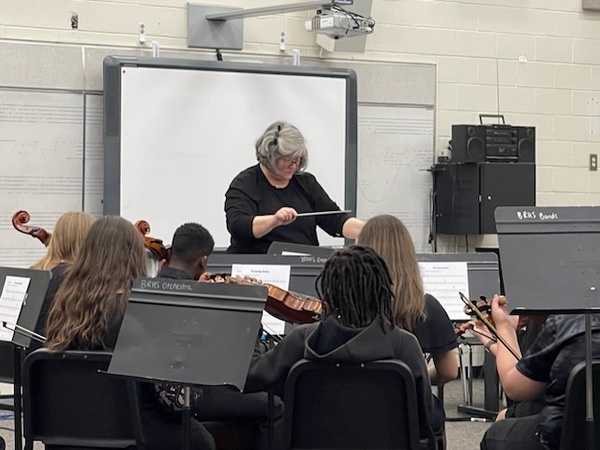 Photo of orchestra students