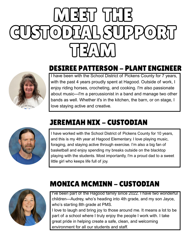 Meet the Custodial Support Team