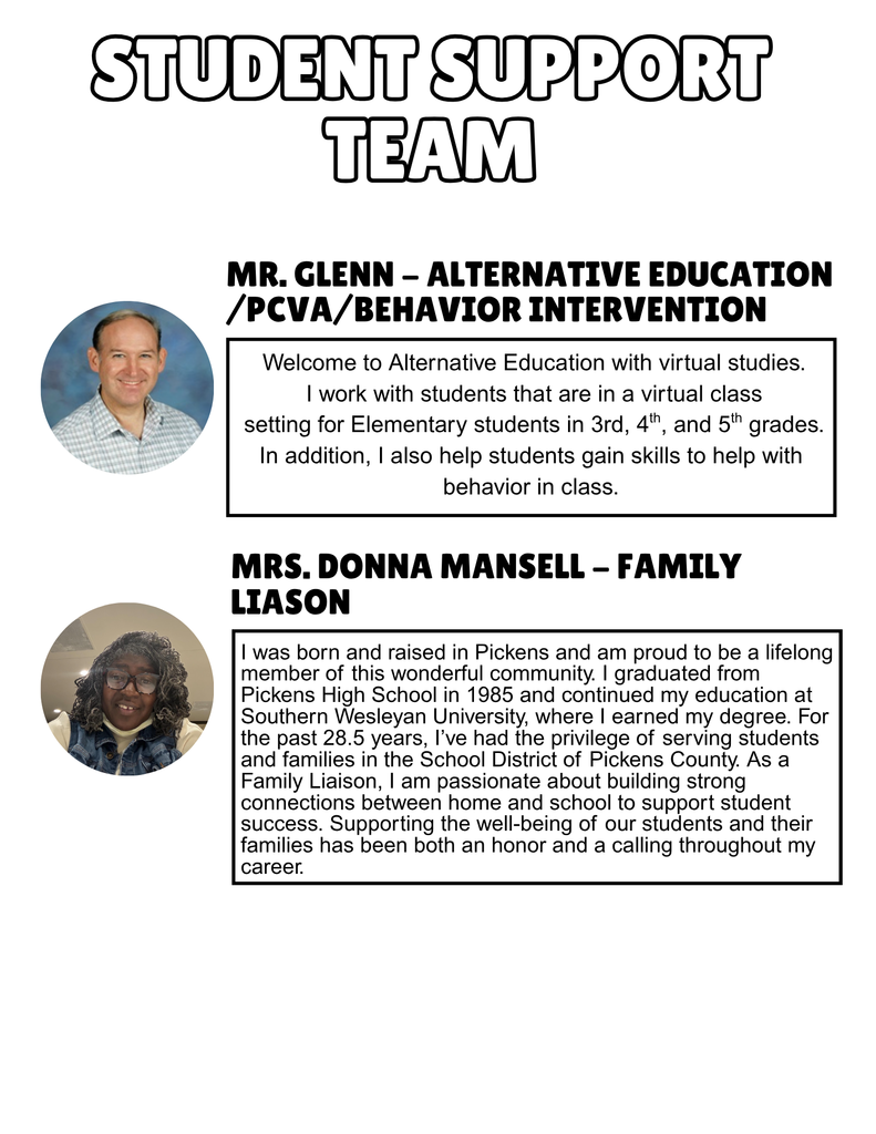 Meet the Student Support Team