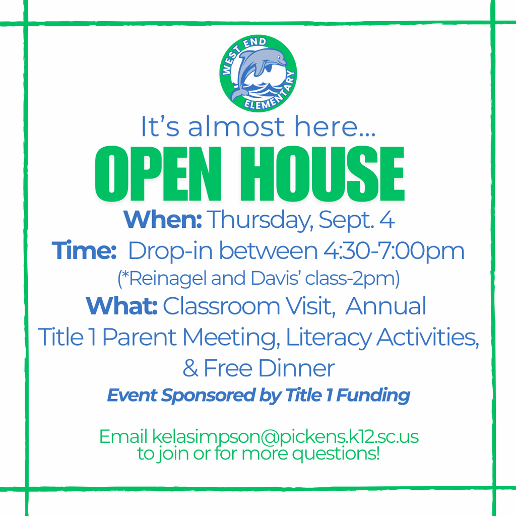 Open House Reminder