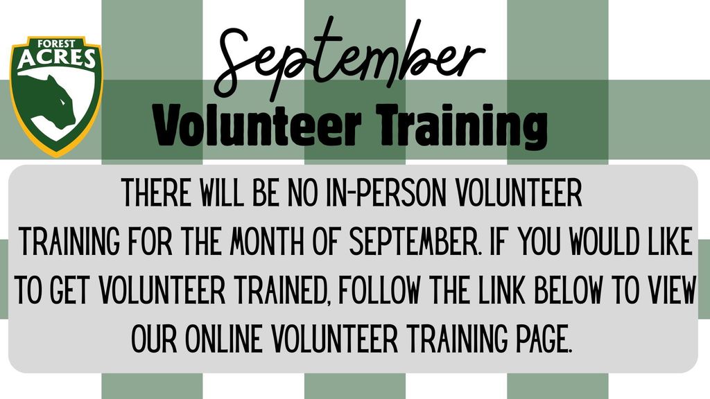 September Volunteer Training 