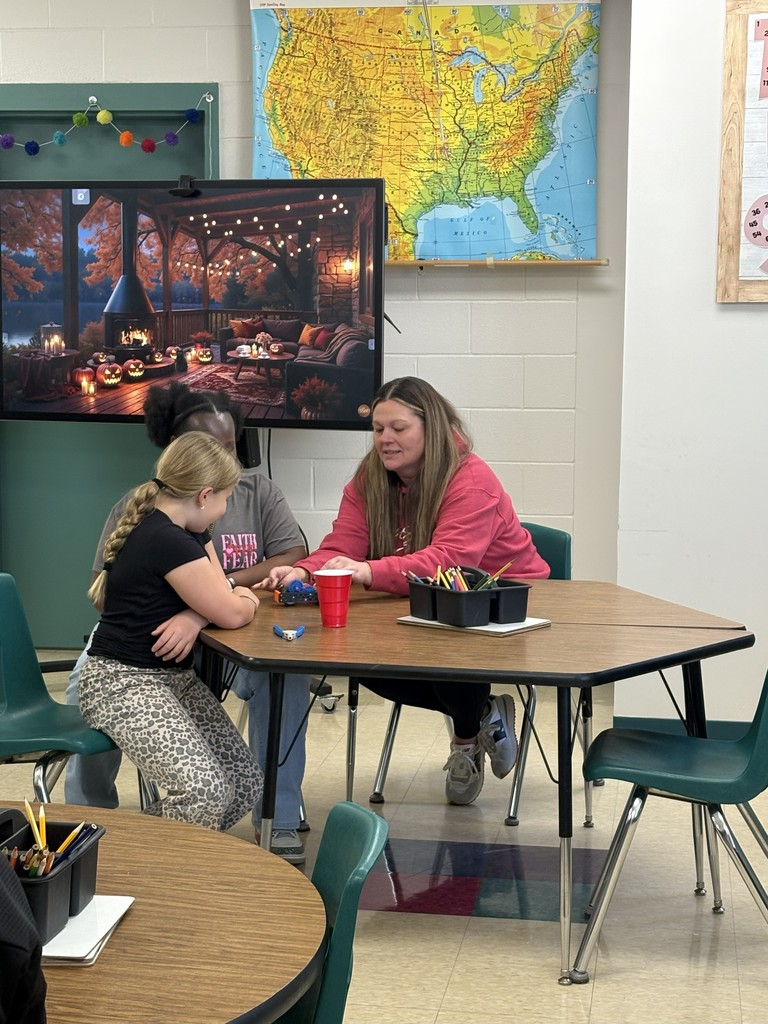Mrs. Byars leading small group in GT.