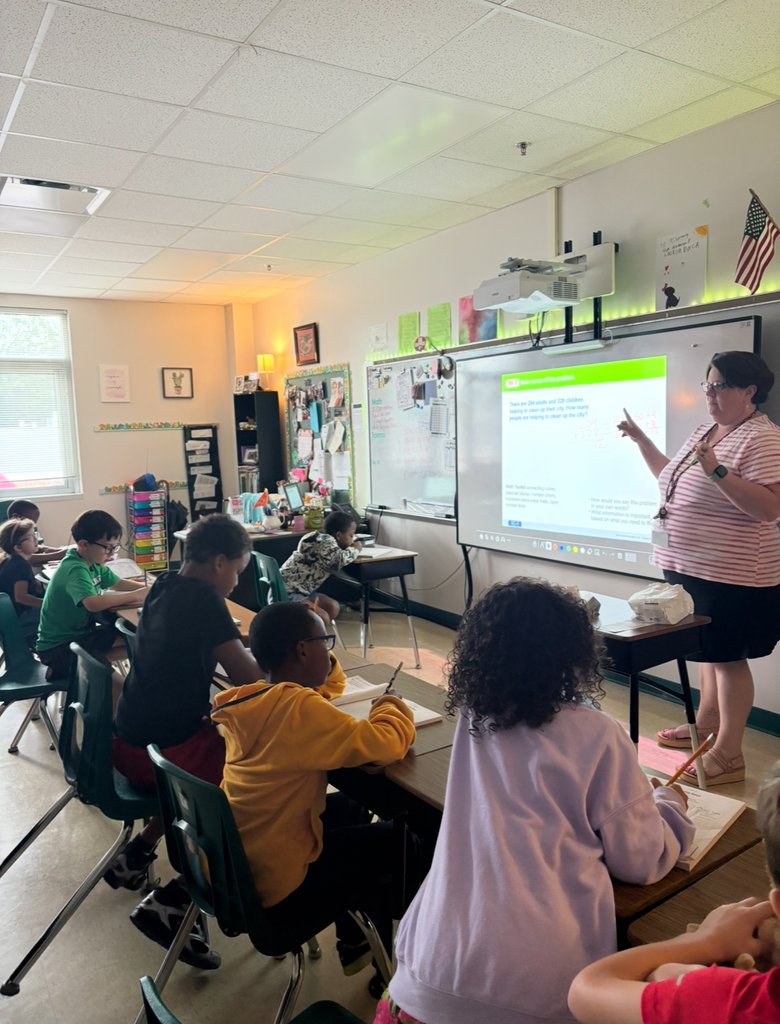 Ms. Chambers teaching math.