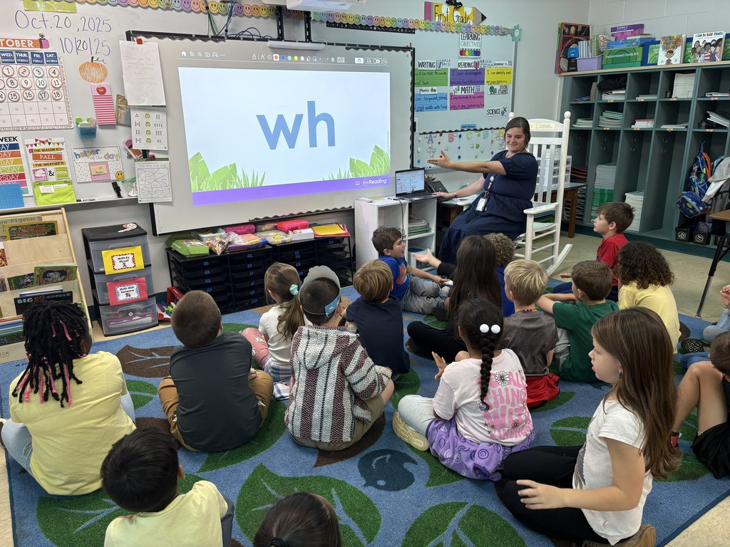 Mrs. Richardson leading a structured literacy lesson
