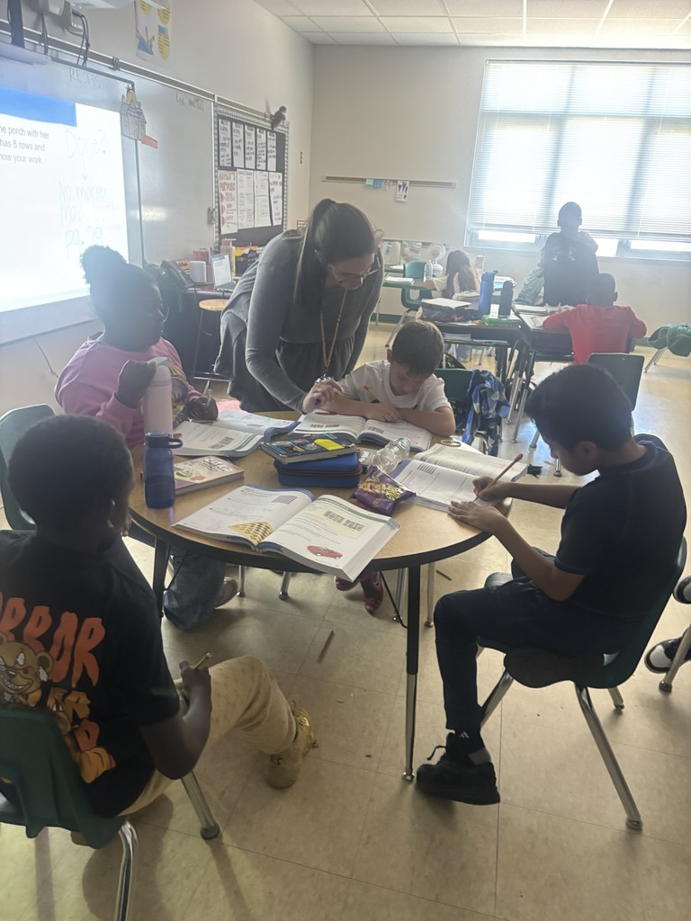 Ms. Thomas leading small group.