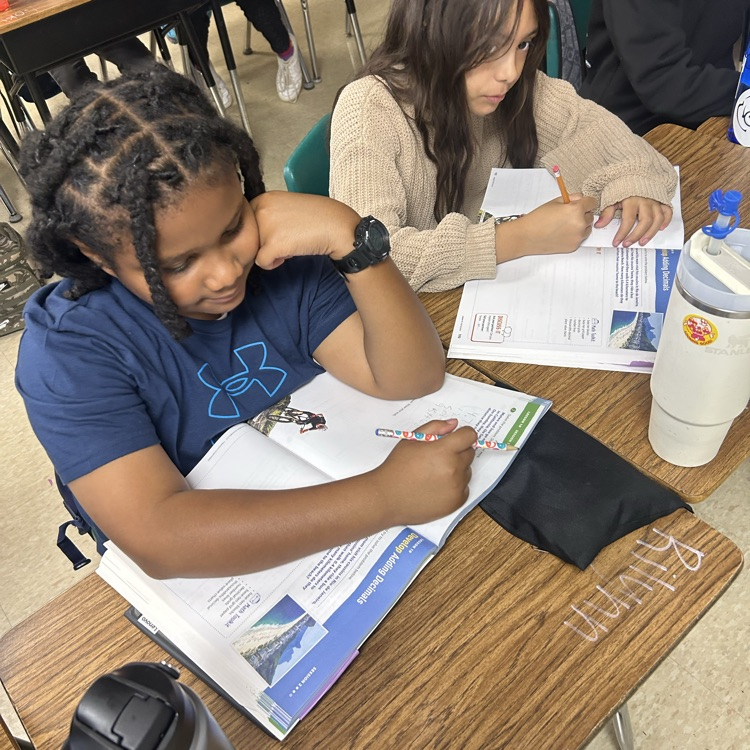 working on math