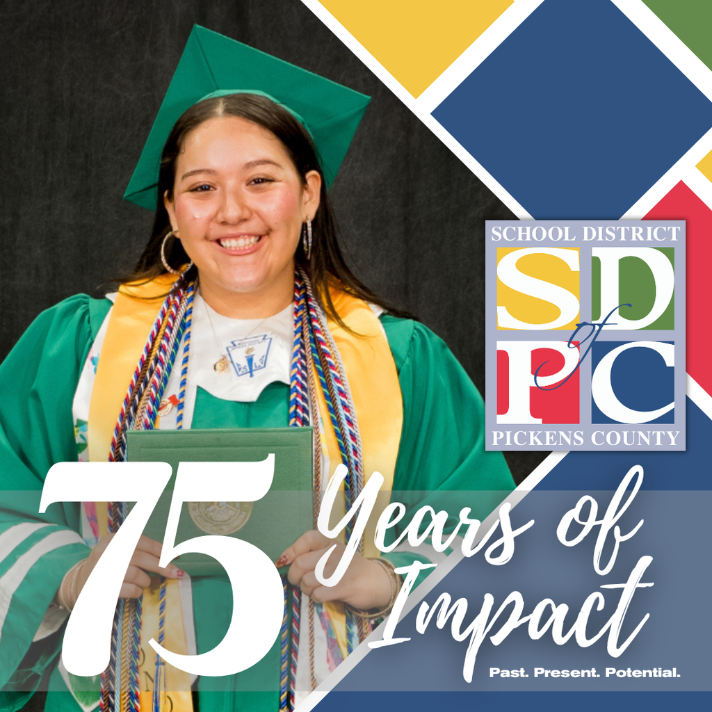 Easley graduate with diploma