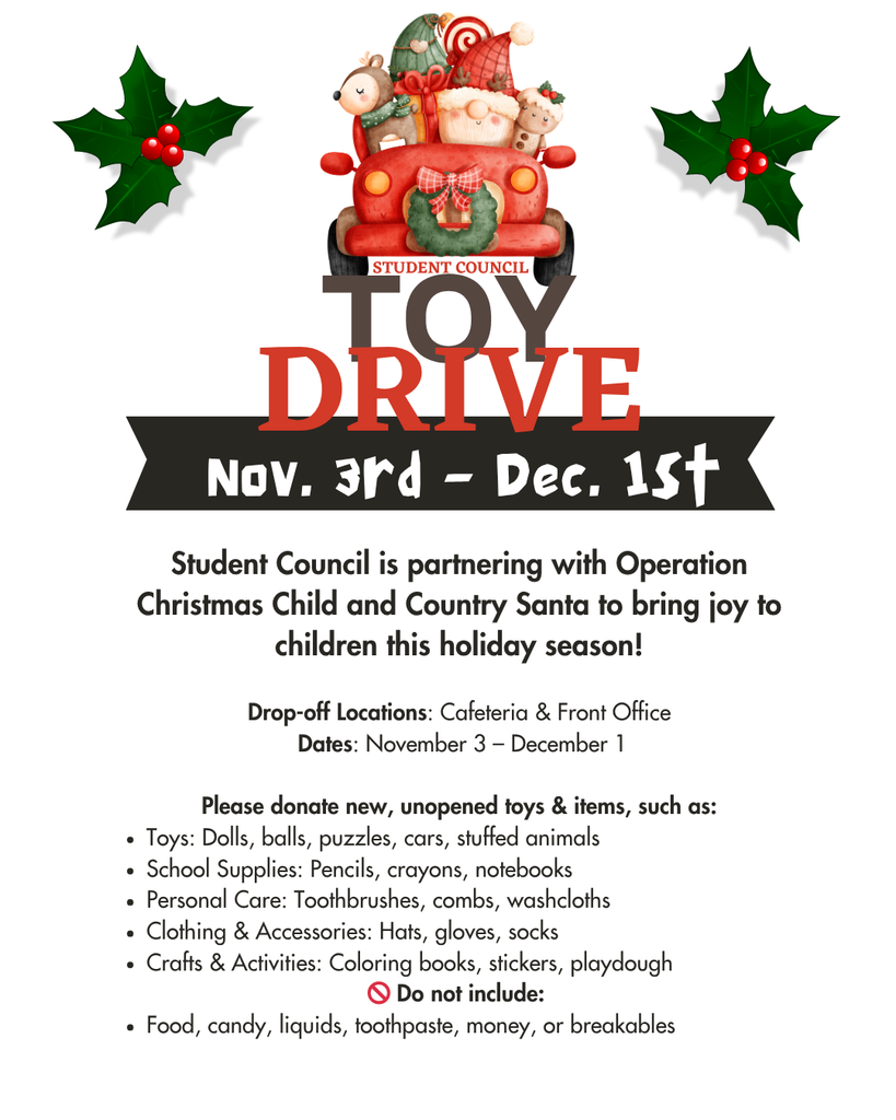 Christmas toy drive flyer