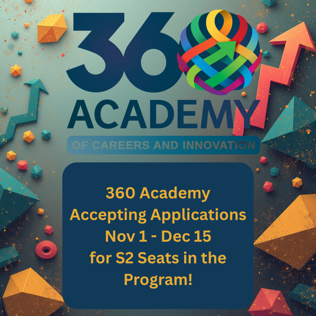 360 Academy Announcement - Accepting new student applications for Semester 2 now through December 15.