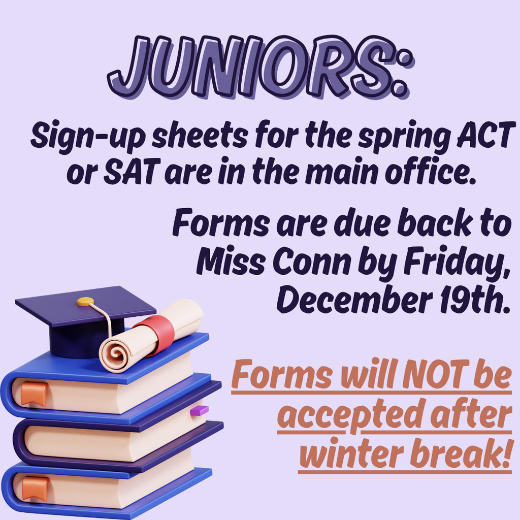 Junior ACT and SAT information