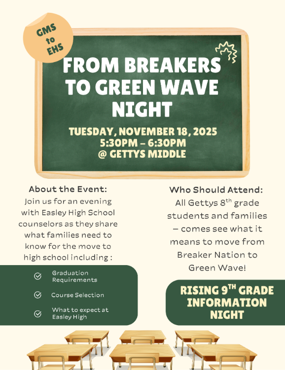Rising 9th Graders Information Night: Tuesday, Nov. 18