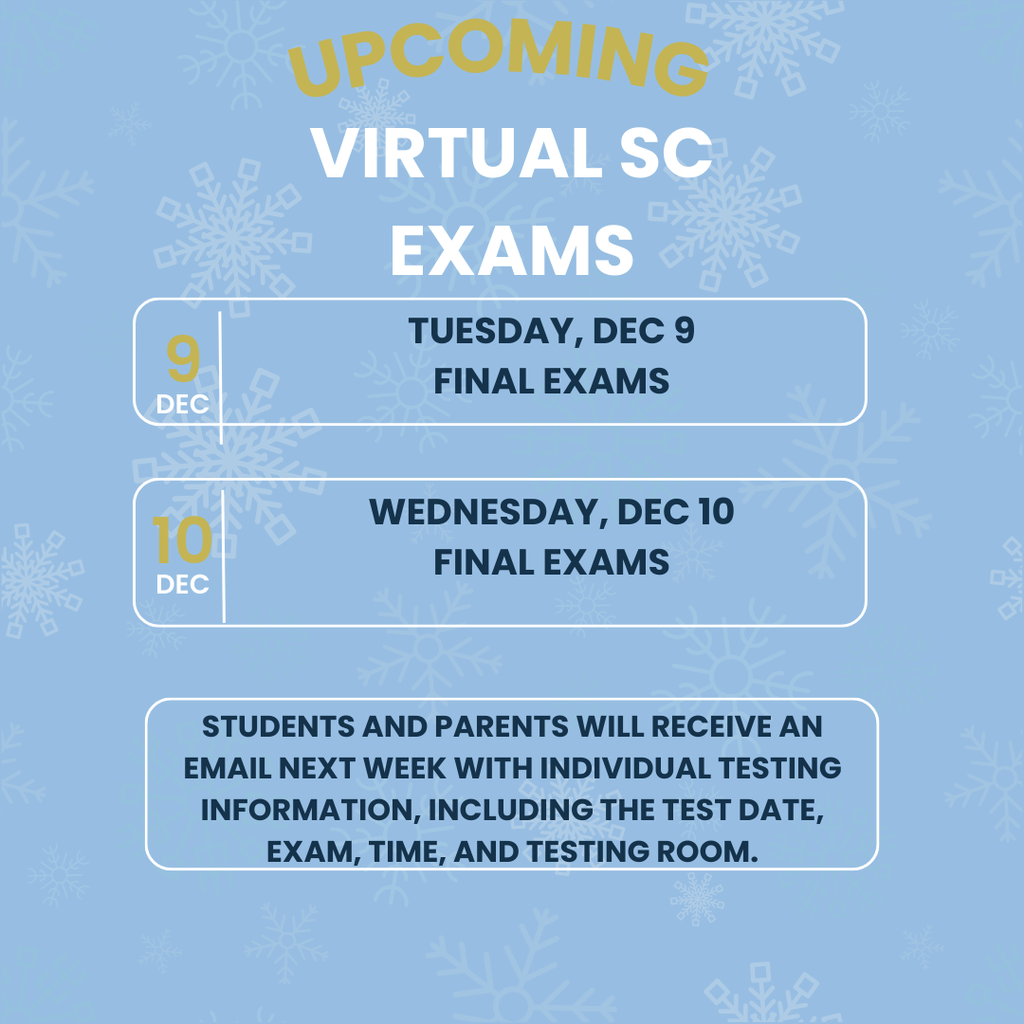 Virtual Exam Schedule