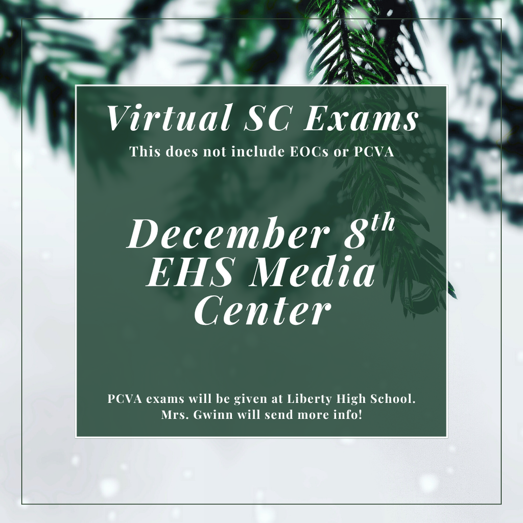 VirtualSC Exams December 8th