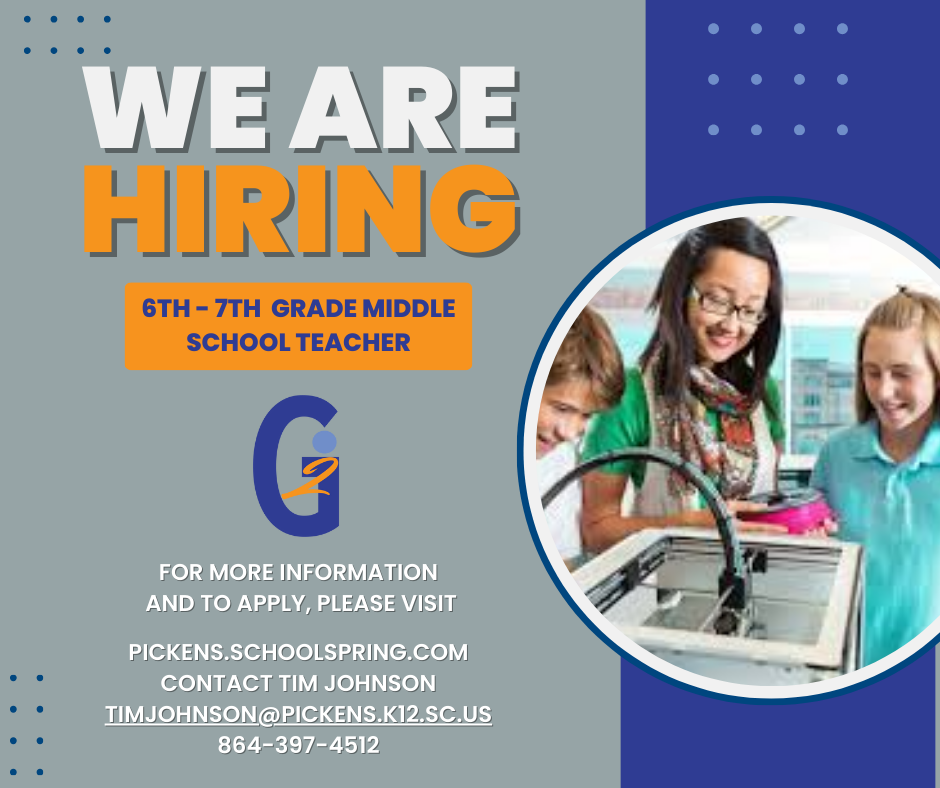 Middle School Job Opening