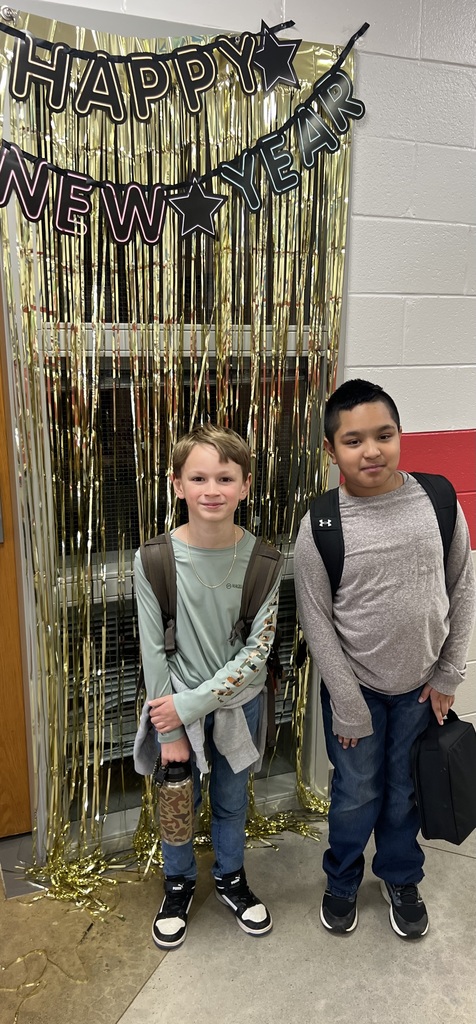 CWE student poses for New Years celebration