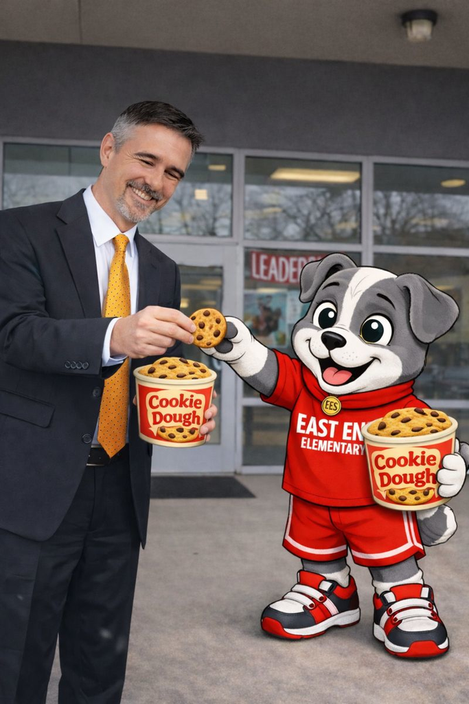 Mr. Brewington with Buster