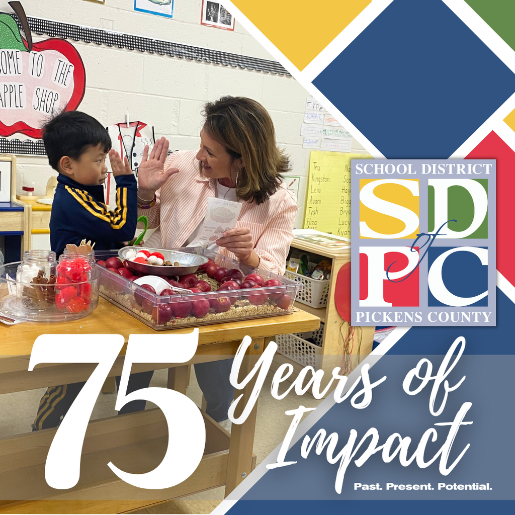 Teacher working with K4 student